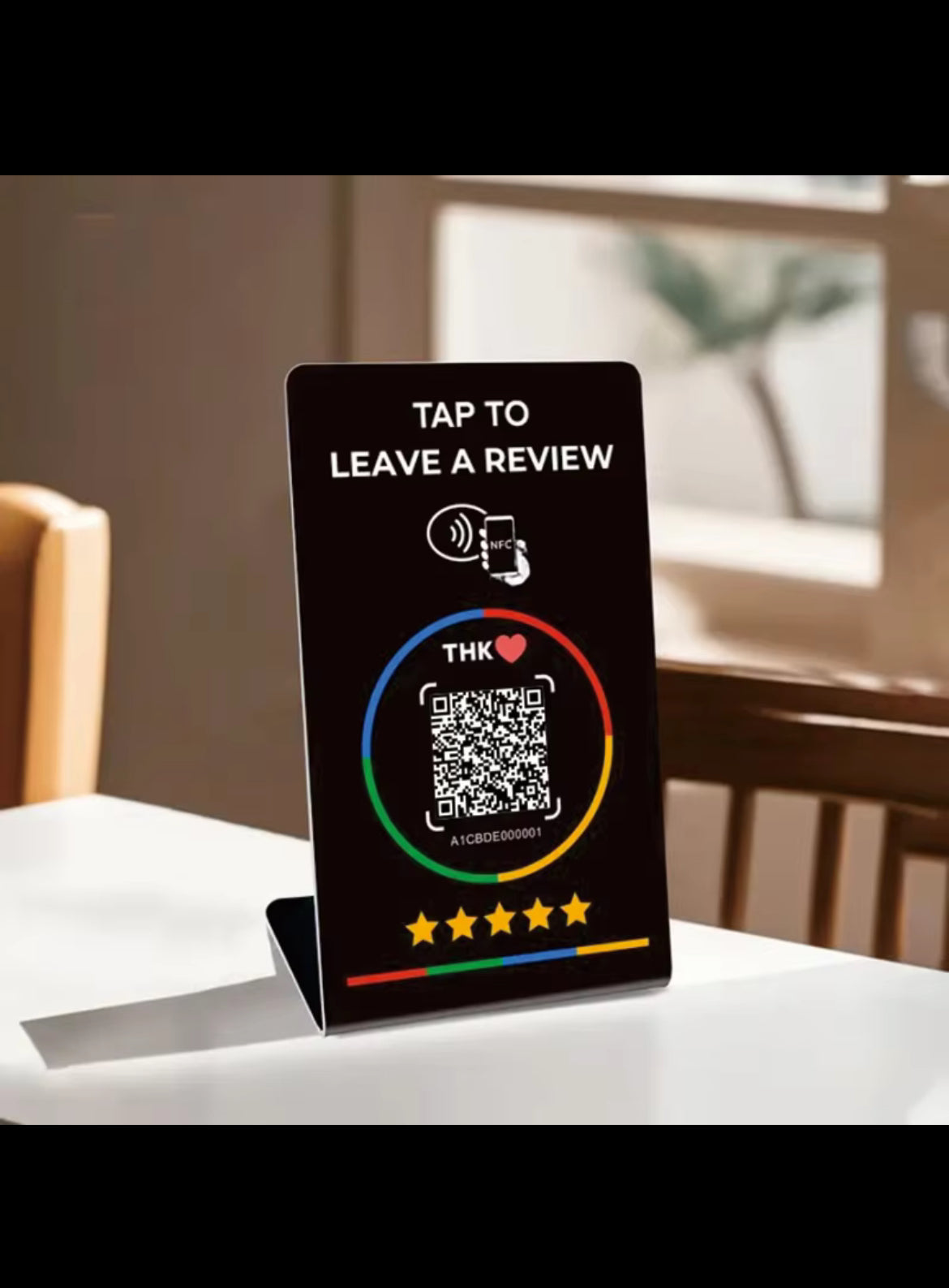 NFC Google Review Stand