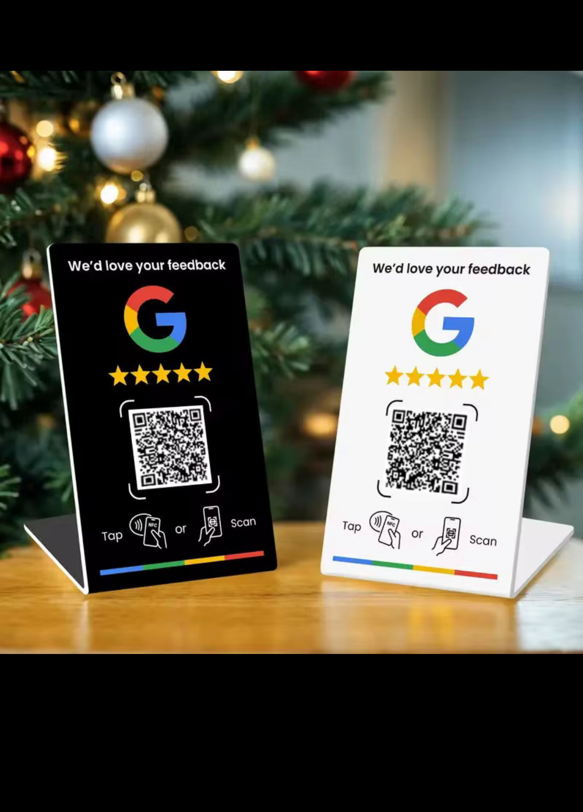 NFC Google Review Stand