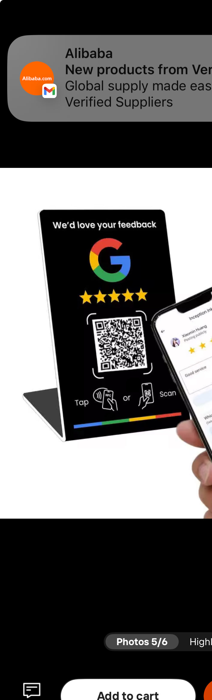 NFC Google Review Stand