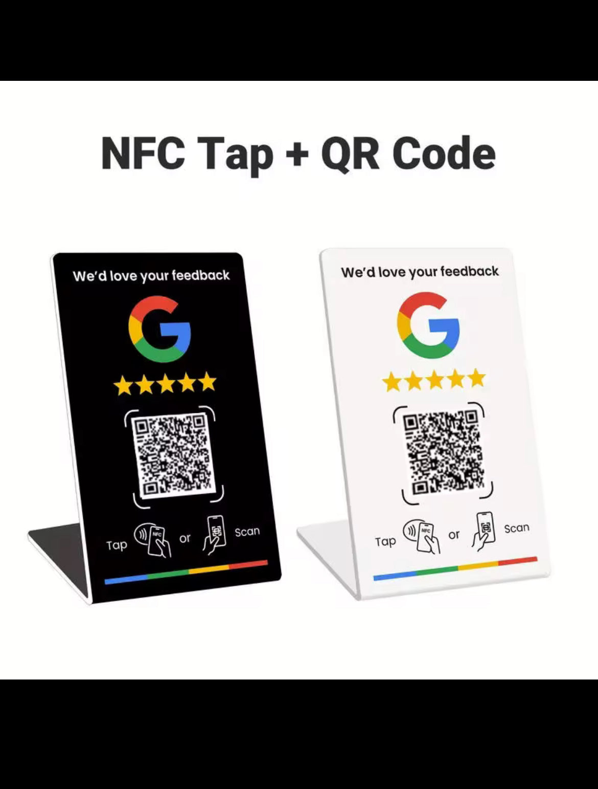 NFC Google Review Stand